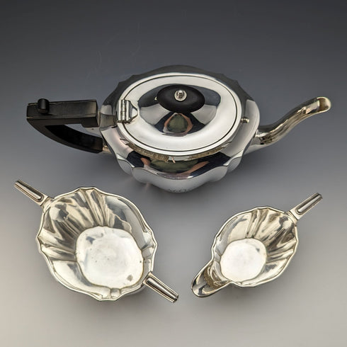 Around 1915 British antique silver plated tea set Kemp Brothers